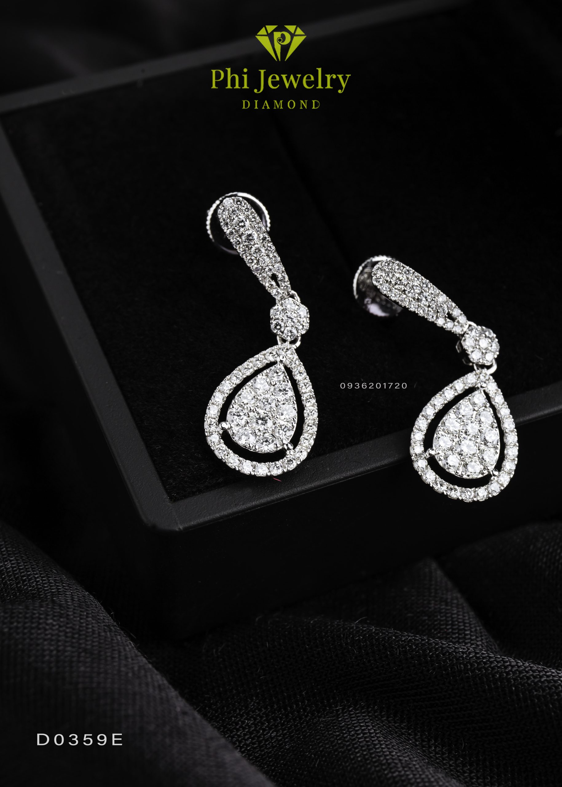 Gia công bông tai kim cương - Thiết kế độc lạ, đẹp mắt